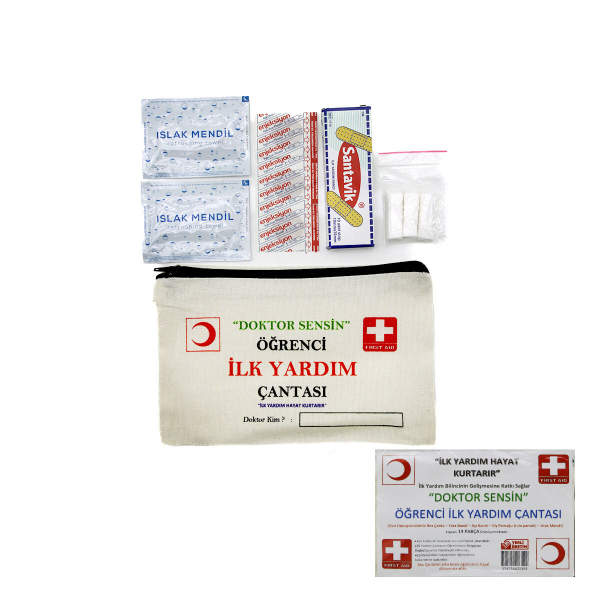 Bez Çantalı Öğrenci İlk Yardım Seti - 2